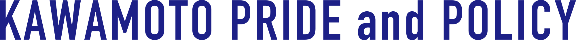 KAWAMOTO PRIDE and POLICY